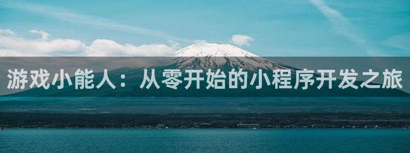沐鸣2娱乐平台登录客服：游戏小能人：从零开始的小程序开发之旅